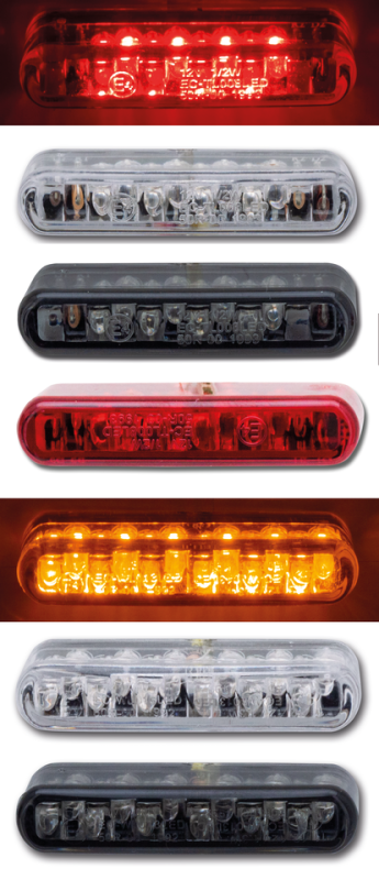 GZP Micro amber led smoke lens T/S pair (FR)