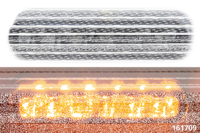 GZP Micro amber led smoke lens T/S pair (FR)