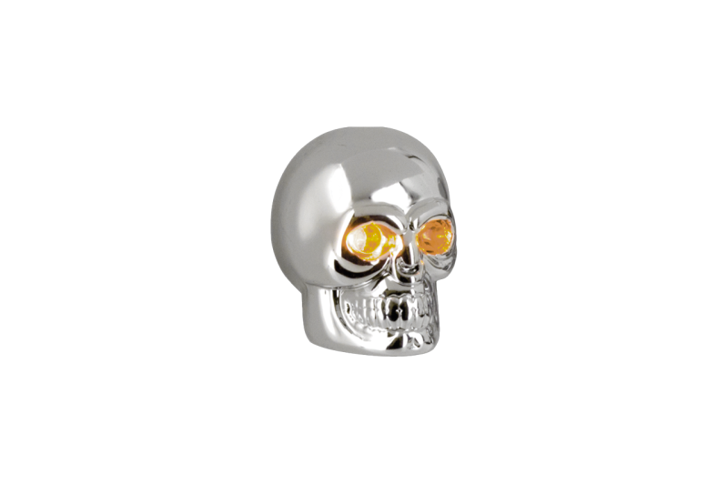 GZP Cobalt small chr skulls amber LEDs (FR)