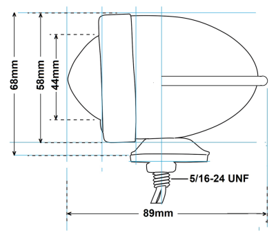 GZP Bullet light winged red (FR)