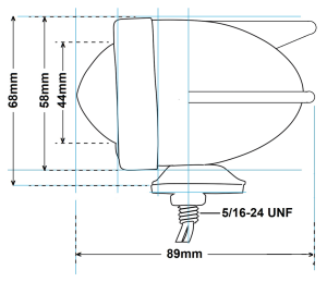 GZP 3 winged bullet light red dual fi (FR)