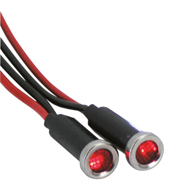 GZP LED indicator light Red lens stainle (FR)