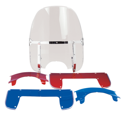 GZP Windshield kit FL60-84 clear w/red l (FR)