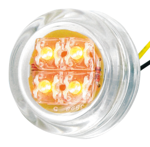 GZP Mini round marker amber LED & clear (FR)