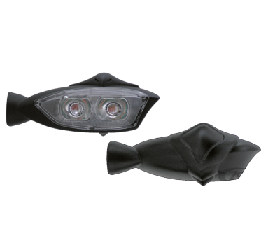 GZP Black rear Hell-Fire mini LED light (FR)