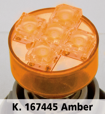 GZP DUAL COMPACT LED BULB AMBER BAY15D (FR)