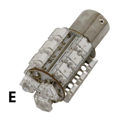 GZP SINGLE 360 DEGREE 18X LED BULB RED B (FR)