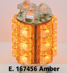 GZP SINGLE 360 DEGR 18-LED BULB AMBER BA (FR)