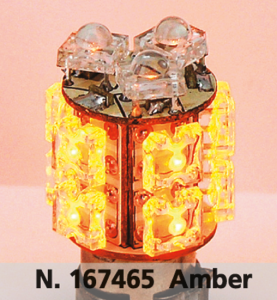 GZP 360 DEGREE 13 X LED BULB AMBER BAY15 (FR)