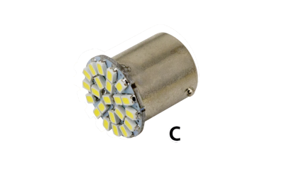 GZP Synapse 22LED Amber 1157 single bulb (FR)