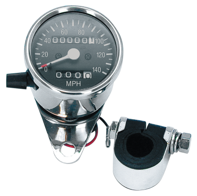 GZP Mini Speedo KPH w/trip meter + clamp (FR)