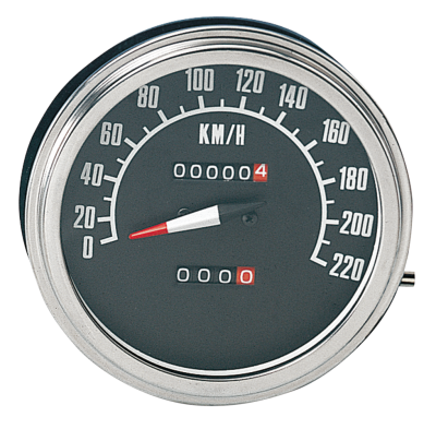 GZP Speedo KPH, late style black face, 1 (FR)