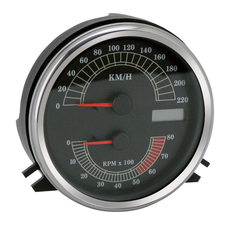 GZP Black Speedo/Tacho kit KMH (FR)