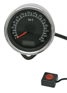 GZP Electr speedo 80mm SS housing KM/H 9 (FR)