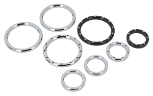 GZP Chr Smooth billet instr bezel 2"