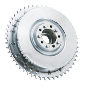 GZP chrome rear brake drum assy BT37-57