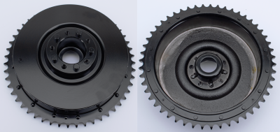 GZP black rear brake drum assy BT37-57 (FR)