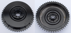 GZP black rear brake drum assy BT37-57 (FR)