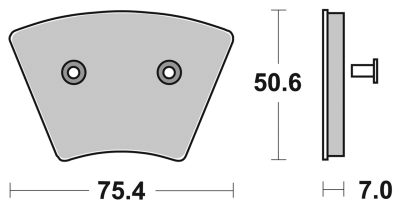 SBS brake pads XL/FX 74-77 front (FR)