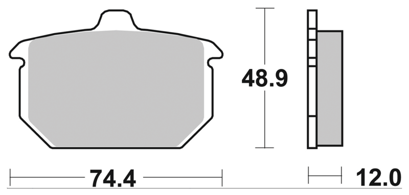 SBS HF Brake Pads FL/FX/XL 82-up (FR)