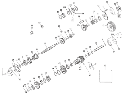 GZP Mainshaft BT65-69 #35039-65T (FR)