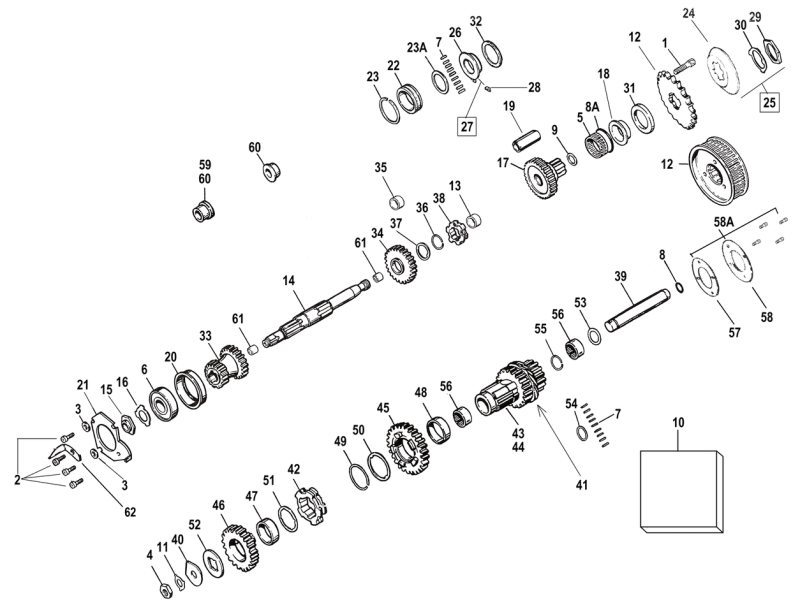 GZP Main shaft Third gear BT59-86 (FR)