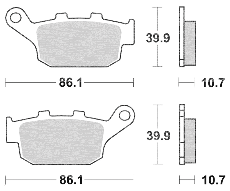 SBS Rear Sinter brake pads XB9R+S/12R (FR)
