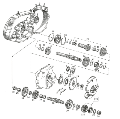 Mainshaft Low Gear XL52-90 #35277-52 (FR)