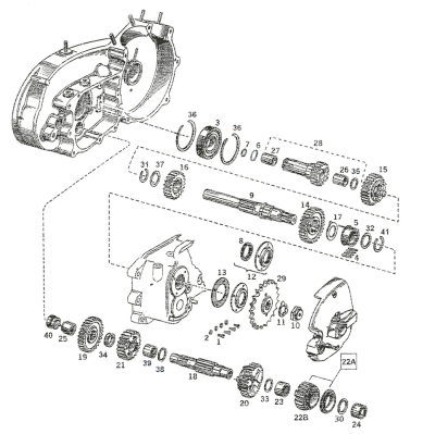 Mainshaft 3rd gear XL56-90 #35305-56 (FR)