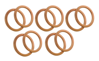 10pck Banjo bolt copper seal washer 10mm (FR)