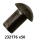 50pck Black Round Head Rivet 3/16"x1/4" (FR)