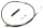 Clutch cable black XL86-up L=57" (FR)