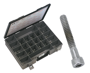 Ass. tray chrome allen head screws (180)