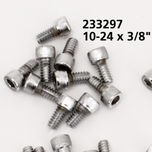 10pck Chrome allen screws 10-24x3/8" (FR)