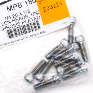 10pck Chrome allen screws 1/4-20x7/8 (FR)
