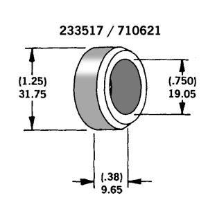 Axle spacer zinc plated # 43358-83A