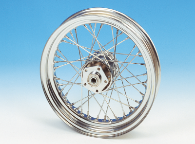 Cplt wheel 16" steel hub 7/16 stainl.sp (FR)