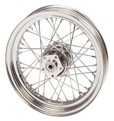 Cplt wheel 21" steel hub 5/16 Stainl.spk (FR)