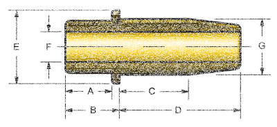 Cast valve guide BT48-79 IN .004 (FR)