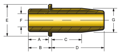 Cast valve guide BT48-79 EX .003 (FR)