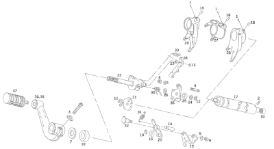 Shifter shaft XL91-03 (FR)