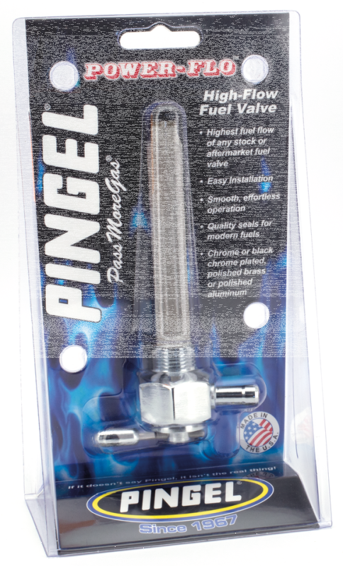 POWER FLO petcock single side outlet chr (FR)