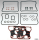 Rocker cover gasket kit BT84-91 rubber (FR)