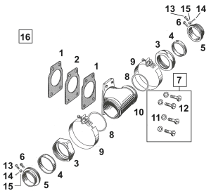 10pck Gasket, Intake Manifold 40-65, Lin (FR)