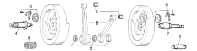 Rod roller set 17+34 BT73-86 +.003 (FR)