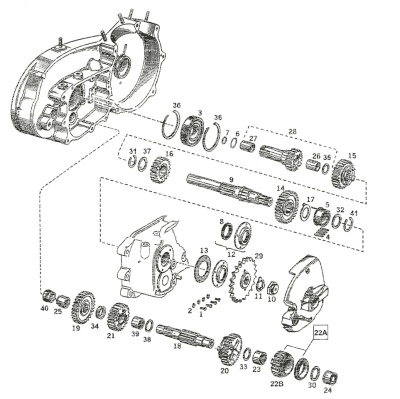 Clutch gear rollers XL54-84 +.0008 (FR)