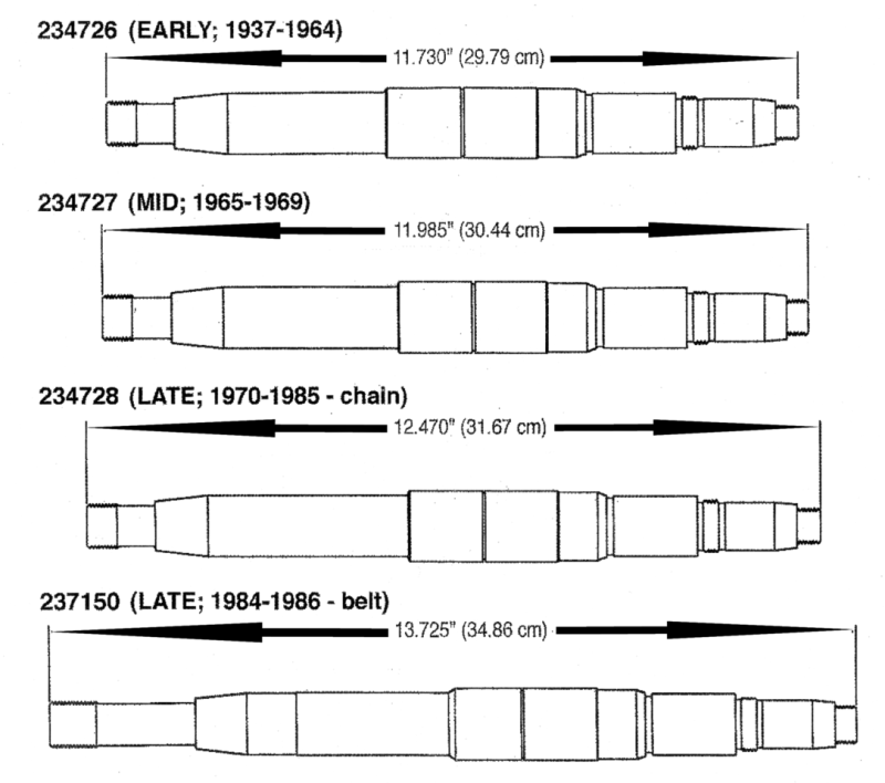 Andrews mainshaft BT41-64 (FR)
