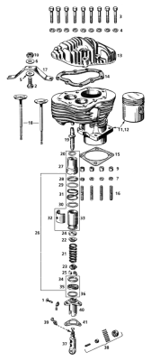 Cylinder base stud Knuckle/Pan/Shovelh. (FR)
