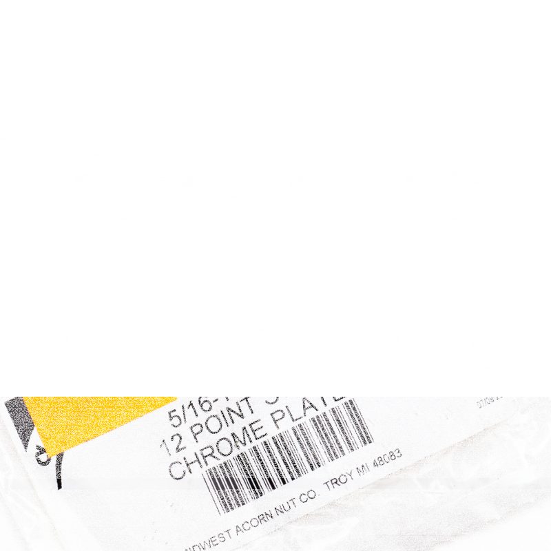 10pck chrome 12P bolts 5/16-18x1.500" (FR)