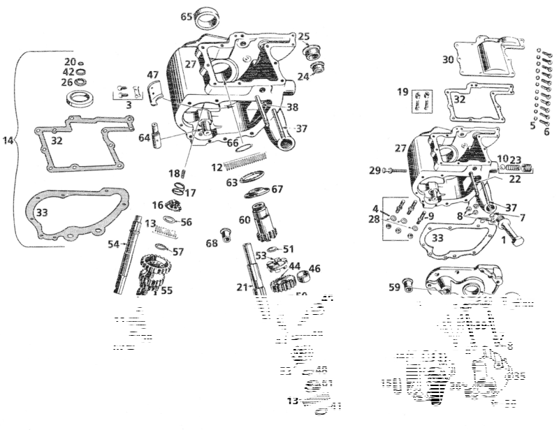 Transmission mount kit 45CI29-74, white (FR)